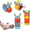 Merkloos EPIN | Baby Rammelaar Set | 2 Baby Pols Rammelaars | 2 Speelsokken Rammelaars | Giraffe | 4-Delig -Winkel voor babyproducten 1200x1045 3