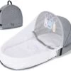 Lopoleis Campingbedje – Campingbedje Met Matras – Òpvouwbaar – Baby Tentje – Grijs -Winkel voor babyproducten 1200x1063 5