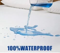 Waterdicht Matrasbeschermer-Hoeslakenbadstof-Antibacteriëel-Rondom Elastiek -Wit - Baby-Ledikant-60x120-cm -Winkel voor babyproducten 1200x1068 13