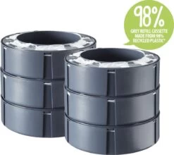 Tommee Tippee Simplee Sangenic-navullingen Voor Luieremmers, Duurzaam Geproduceerde Antibacteriële GREENFILM, Verpakking Van 6 Stuks -Winkel voor babyproducten 1200x1068 3
