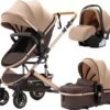 Merkloos Luxe 3-in-1 Kinderwagen - Wandelwagen - Autostoeltje - Buggy - Inklapbaar - Khaki/Bruin - 0-36 Maanden 2 Merkloos Luxe 3-in-1 Kinderwagen - Wandelwagen - Autostoeltje - Buggy - Inklapbaar - Khaki/Bruin - 0-36 Maanden -Winkel voor babyproducten 1200x1084 5
