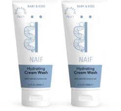 Naïf Hydraterende Wascrème - Baby En Kids - 2 X 200ml - Met Natuurlijke Ingrediënten