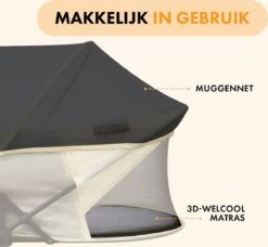 Deryan Infant Deluxe BabyBox Campingbedje - Cream + Inclusief Matras En Klamboe -Winkel voor babyproducten 1200x1107 7