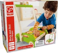 Hape Loopwagen Blokkenkar - Speelgoed 1 Jaar -Winkel voor babyproducten 1200x1112 3