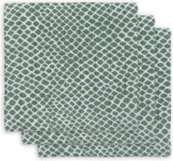 Jollein Hydrofiel Multidoek Snake 70x70cm - Ash Green - 3 Stuks -Winkel voor babyproducten 1200x1119 5