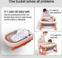 Babybadje - Inklapbaar Bad - Bad Baby - Met Badkruk - Zitbad - Bath Bucket - Opvouwbaar Bad Kinderen - Baby Badje - Opvouwbaar Bad Baby - Opvouwbaar Bad - Baby Badkussen -Winkel voor babyproducten 1200x1119 6