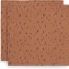 Jollein Hydrofiel Multidoek Spot 115x115cm - Caramel - 2 Stuks -Winkel voor babyproducten 1200x1122
