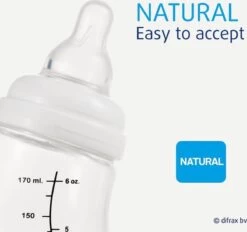 Difrax - S-Fles Natural - Babyfles Blauw- 0+ Maanden - 170ml -Winkel voor babyproducten 1200x1125 9