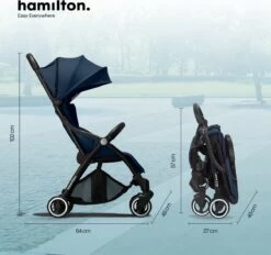 Hamilton By Yoop One Prime X1 Buggy - Premium Stroller Met One Hand Folding Technologie - Blauw - Lichte, Verstelbare En Wendbare Kinderwagen Met Vele Gemakken -Winkel voor babyproducten 1200x1126 7
