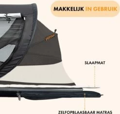 Deryan Peuter Luxe Campingbedje – Inclusief Zelfopblaasbare Matras - Zwart -Winkel voor babyproducten 1200x1132 15