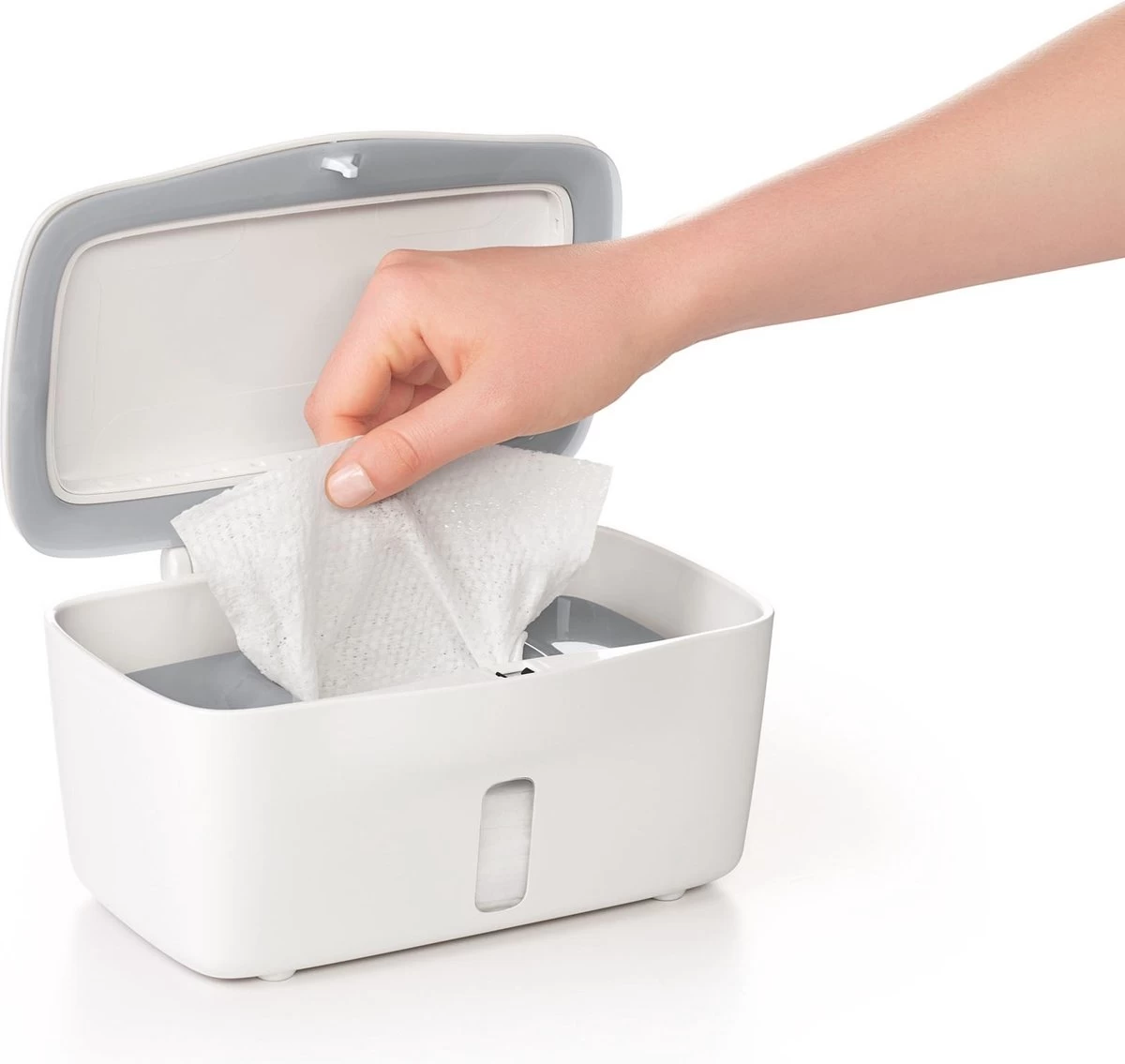 OXO tot Doekjesverdeler - Billendoekjesdoos- Billendoekjes houder - Billendoekjesbox - Wipe box- Vochtige doekjes houder- Wit-Grey OXO Tot Doekjesverdeler - Billendoekjesdoos- Billendoekjes Houder - Billendoekjesbox - Wipe Box- Vochtige Doekjes Houder- Wit-Grey -Winkel voor babyproducten