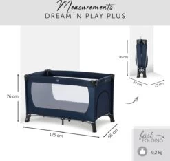 Hauck Dream N Play Plus Campingbedje - Navy -Winkel voor babyproducten 1200x1139 7
