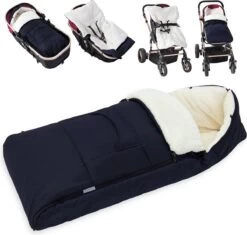 Monzana Voetenzak - Voor Kinderwagen Of Stoeltje - 93x56cm Donkerblauw -Winkel voor babyproducten 1200x1142 8