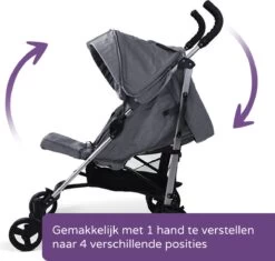 Prénatal Luxe Buggy – Kinderwagen Met Boodschappenmand En Zonneklep - Verstelbare Wandelwagen – Inklapbaar Met 1 Hand - Plooibuggy Grijs -Winkel voor babyproducten 1200x1144 6