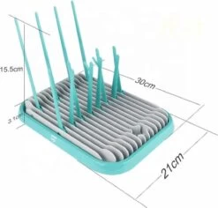 Nevi Afdruiprek Met Lekbak - Afdruipmat Voor 10 Flessen - Opvouwbaar Droogrek Babyfles - Inclusief Afwasborstel -Winkel voor babyproducten 1200x1147 4