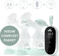 Leuna Comfort Kolfset - Extra Kolfaccessoires - Elektrische Borstkolf - Dubbele Borstkolf - Oplaadbare Accu - Gemakkelijk Schoonmaken - Stille Kolf - Kolfapparaat - Kolf - Kolven