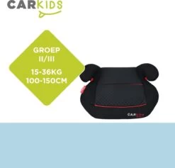 Carkids Auto Zitverhoger Zwart En Rood | Autostoel Groep 2-3 | Kinderen Van 3,5-12 Jaar | 15-36 Kg -Winkel voor babyproducten 1200x1150 10