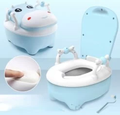 Merkloos Plaspotje Koe | Plaspotje Kind | Potje Peuter | Potje Met Deksel | WC Potje Peuter | WC Verkleiner | Opstapje | Blauw -Winkel voor babyproducten 1200x1152 2