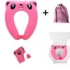 Merkloos WC Verkleiner Roze Panda Ontwerp - Toilettrainer - Opvouwbare Toilet Zitje - Toiletbril Verkleiner - Kinder WC Bril -Winkel voor babyproducten 1200x1155