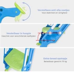 Toiletbril Met Trapje Voor Kinderen | Kinder Toiletzitje Toiletstoel Met Trap | Opvouwbare WC-bril Verkleiner Toiletverkleiner | LB-A20 Blauwpaars -Winkel voor babyproducten 1200x1156 2