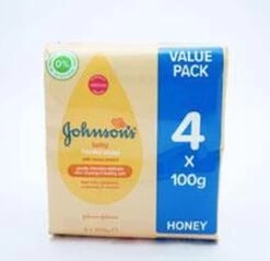 Johnson's Baby Honey Soap - 100 Gram (4 Stuks) -Winkel voor babyproducten 1200x1160 1