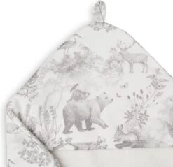 Jollein Badcape 75x75cm Pimpelmees - Forest Animals -Winkel voor babyproducten 1200x1163