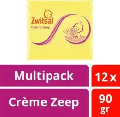 Zwitsal Baby Crème Zeep - 12 X 90 Gr - Voordeelverpakking