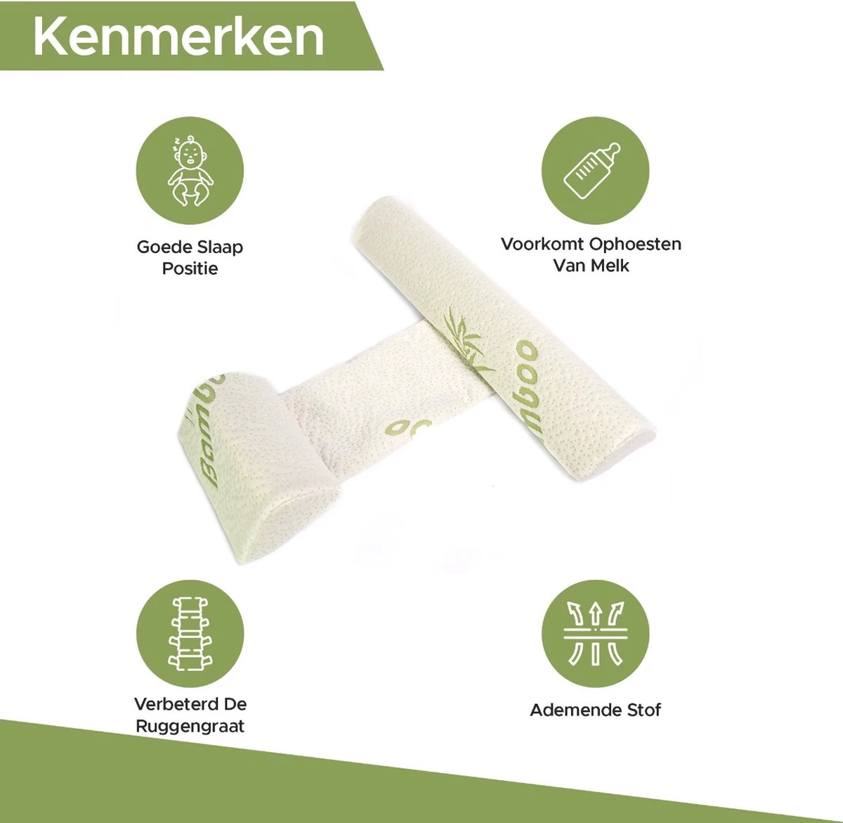 Novalits - Orthopedisch Baby Zijslaapkussen met Traagschuim en Anti-Allergene Bamboe Microvezel Stof om een plat hoofd tegen te gaan - Zijligkussen voor Peuter - Babykussen zijligging - Rolkussen - Steunkussen - Slaapondersteuning Novalits - Orthopedisch Baby Zijslaapkussen Met Traagschuim En Anti-Allergene Bamboe Microvezel Stof Om Een Plat Hoofd Tegen Te Gaan - Zijligkussen Voor Peuter - Babykussen Zijligging - Rolkussen - Steunkussen - Slaapondersteuning -Winkel voor babyproducten 1200x1171 11