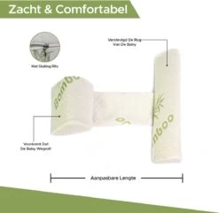 Novalits - Orthopedisch Baby Zijslaapkussen Met Traagschuim En Anti-Allergene Bamboe Microvezel Stof Om Een Plat Hoofd Tegen Te Gaan - Zijligkussen Voor Peuter - Babykussen Zijligging - Rolkussen - Steunkussen - Slaapondersteuning 5 Novalits - Orthopedisch Baby Zijslaapkussen Met Traagschuim En Anti-Allergene Bamboe Microvezel Stof Om Een Plat Hoofd Tegen Te Gaan - Zijligkussen Voor Peuter - Babykussen Zijligging - Rolkussen - Steunkussen - Slaapondersteuning -Winkel voor babyproducten 1200x1171 13
