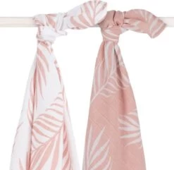 Jollein Hydrofiel Multidoek Nature 115x115cm - Pale Pink - 2 Stuks -Winkel voor babyproducten 1200x1171