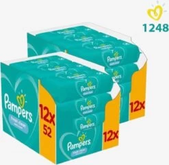 PampersĀ® Pampers - Fresh Clean - Billendoekjes - 1248 Doekjes - 24 X 52
