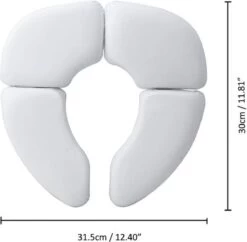 IBright Opvouwbare WC Verkleiner - Toilettrainer -Zachte Toilet Zitje - Toiletbril Verkleiner - Kinder WC Bril - Inclusief Draagtas - Wit -Winkel voor babyproducten 1200x1176 1