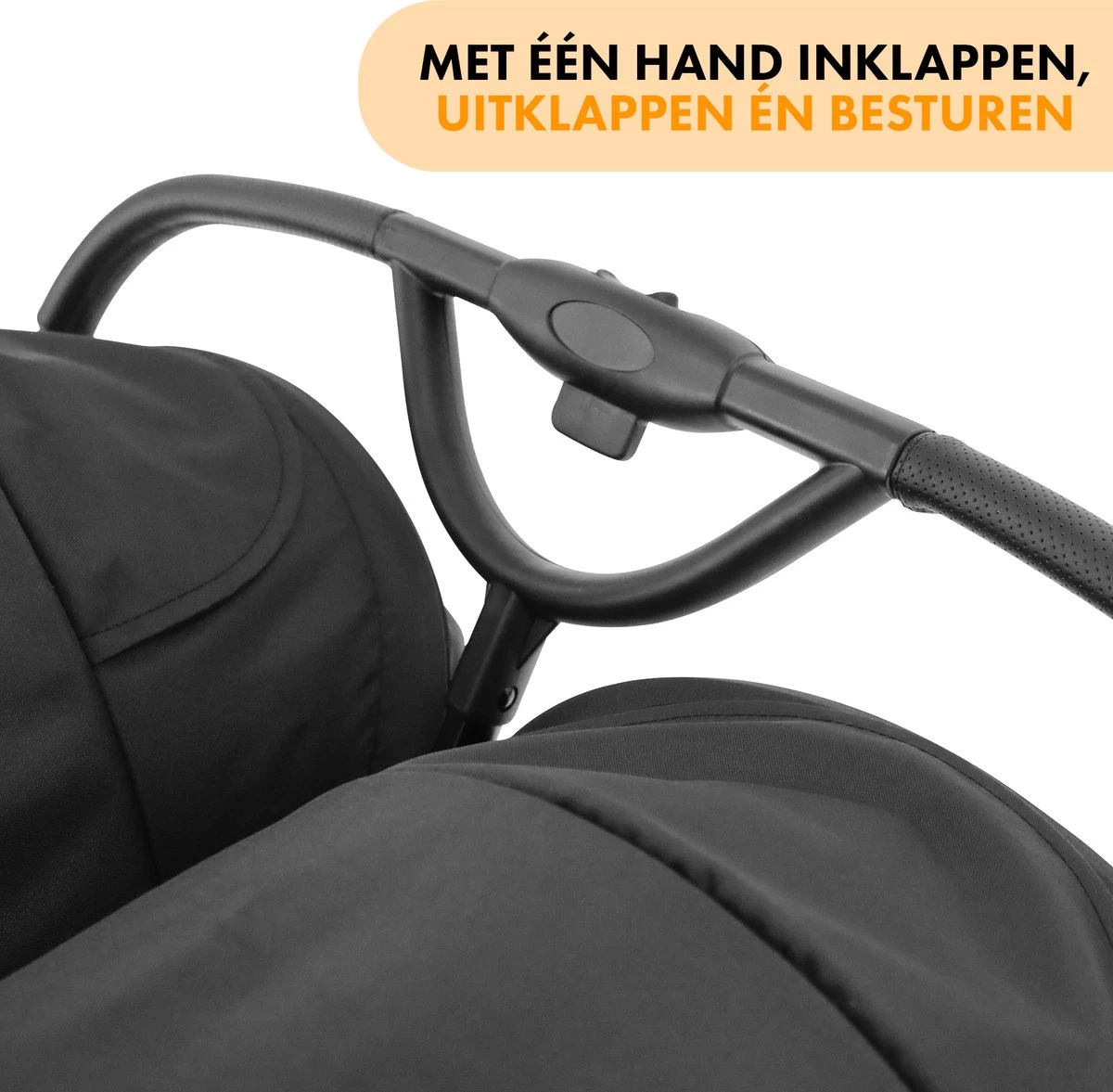 Deryan Luxe Rolo X2 Dubbele Buggy - Duo Buggy - Zwart Deryan Luxe Rolo X2 Dubbele Buggy - Duo Buggy - Zwart -Winkel voor babyproducten 1200x1177 10