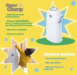 Luieremmer Medium Zilver - Middel - Zonder Navulling - Geschikt Voor Pampers En Huggies - Stoma 5 Luieremmer Medium Zilver - Middel - Zonder Navulling - Geschikt Voor Pampers En Huggies - Stoma -Winkel voor babyproducten 1200x1177 5