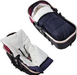 Monzana Voetenzak - Voor Kinderwagen Of Stoeltje - 93x56cm Donkerblauw -Winkel voor babyproducten 1200x1178 12