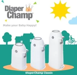 Luieremmer Large Zilver - Groot - Zonder Navulling - Geschikt Voor Pampers En Huggies - Stoma -Winkel voor babyproducten 1200x1178 3