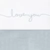Jollein Baby Laken Wieg 75x100cm Love You - Stone Green -Winkel voor babyproducten 1200x1183 10