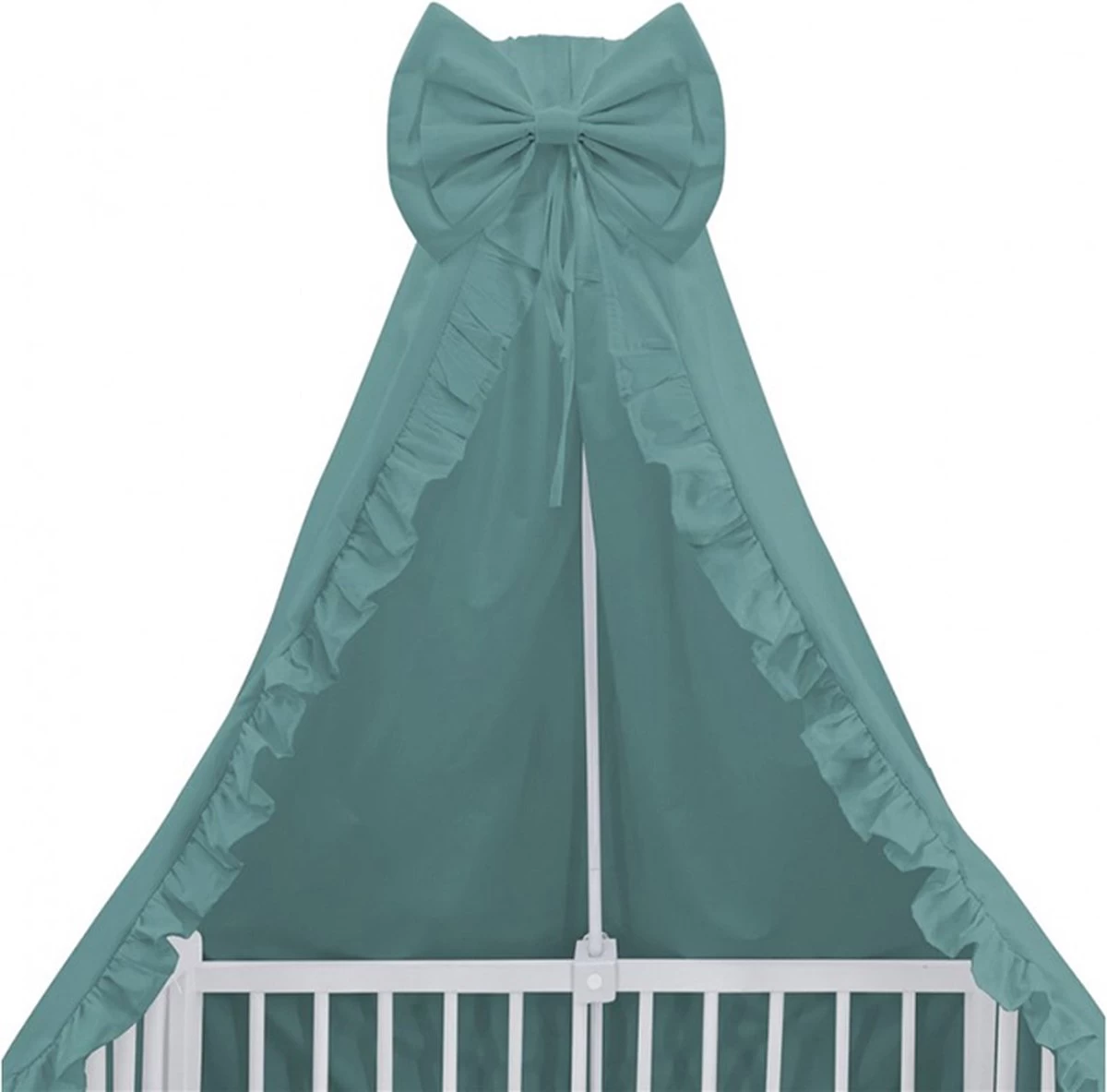 Babybam Hemeltje Ruffle Stone Green Babysluier met Ruches - Babyhemeltje voor Wiegje of Ledikant Babybam Hemeltje Ruffle Stone Green Babysluier Met Ruches - Babyhemeltje Voor Wiegje Of Ledikant -Winkel voor babyproducten 1200x1183 12