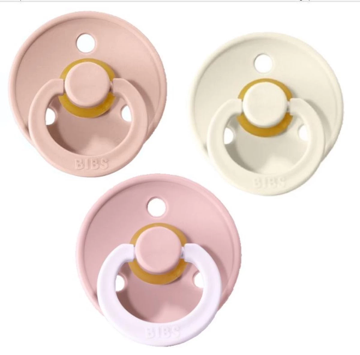 Bibs Fopspeen 3 stuks 0-6 maanden | Blush, Blush Glow in the dark, Ivory White| Maat 1 | Bibs Fopspeen 3 Stuks 0-6 Maanden | Blush, Blush Glow In The Dark, Ivory White| Maat 1 | -Winkel voor babyproducten 1200x1183 5