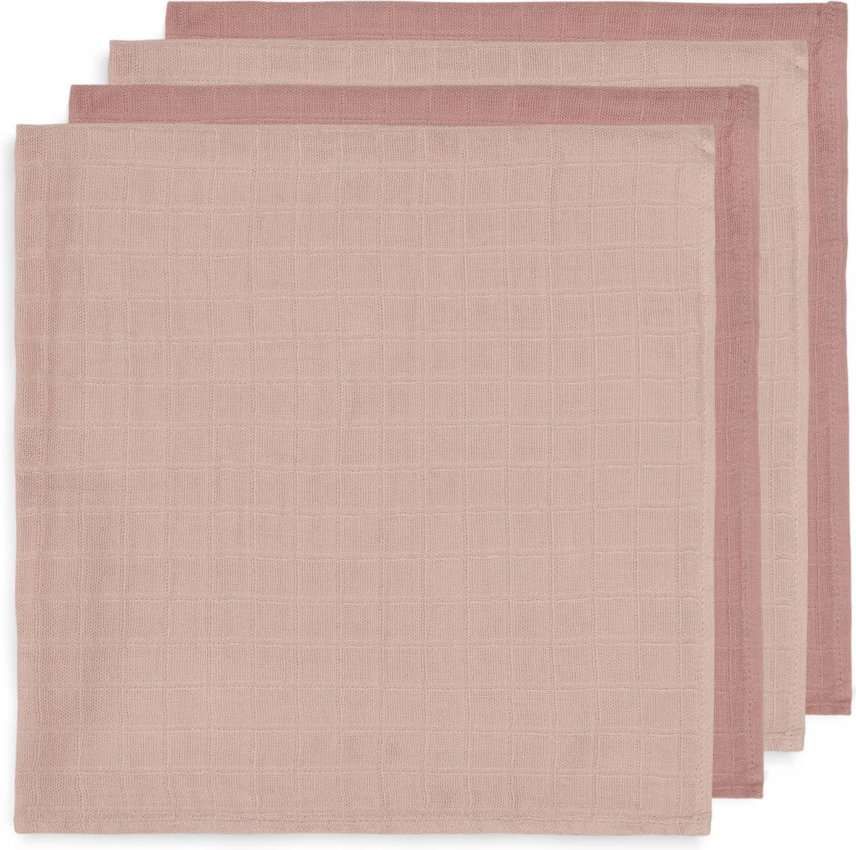 Jollein Hydrofiele Doek Small 70x70cm Bamboe Katoen - Pale Pink - 4 Stuks Jollein Hydrofiele Doek Small 70x70cm Bamboe Katoen - Pale Pink - 4 Stuks -Winkel voor babyproducten 1200x1191 4