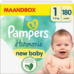 Pampers® Pampers Harmonie Luiers - Maat 1 (2-5kg) - 180 Luiers - Maandbox 7 Pampers® Pampers Harmonie Luiers - Maat 1 (2-5kg) - 180 Luiers - Maandbox -Winkel voor babyproducten 1200x1192