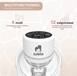Sobia® Go Comfort - Handsfree Borstkolf - Incl. 40 Moedermelk Bewaarzakjes - BPA Vrij - 2 Stuks - Oplaadbaar - Luxe Comfort Kolfset - Incl. Borstvoeding E-Book -Winkel voor babyproducten 1200x1196 22