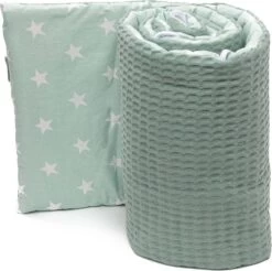 Bedomrander Monaco Groen Wafel Design - Bedbumper