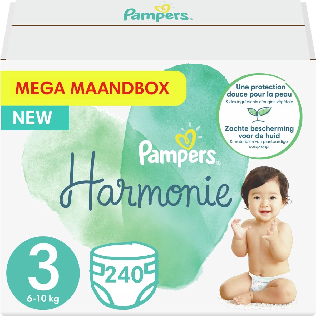 Pampers - Harmonie / Pure - Maat 3 - Mega Maandbox- 240 luiers Pampers® Pampers - Harmonie / Pure - Maat 3 - Mega Maandbox- 240 Luiers -Winkel voor babyproducten 1200x1198 29