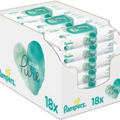 Pampers® Pampers Aqua Pure Billendoekjes - 864 Doekjes -Winkel voor babyproducten 1200x1198 3