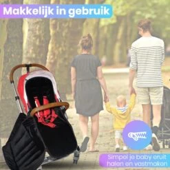 Yilofy Universele Luxe Voetenzak Babywagen & Autostoel Zwart Buggy Kinderwagen Voetzak -Winkel voor babyproducten 1200x1199 49