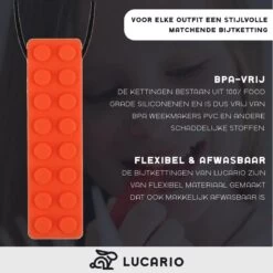 Bijtketting - Kauwketting | Bouwblokje Patroon Oranje -Winkel voor babyproducten 1200x1200 1014