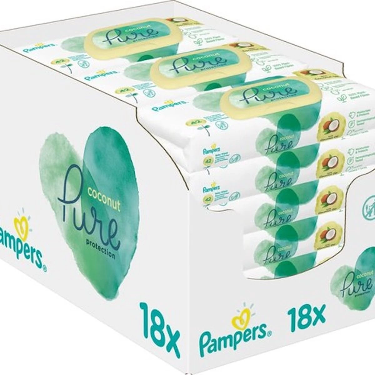 Pampers Pure Coconut Babydoekjes - 18pakjes van 42 doekjes =756 Babydoekjes Pampers® Pampers Pure Coconut Babydoekjes - 18pakjes Van 42 Doekjes =756 Babydoekjes -Winkel voor babyproducten 1200x1200 102