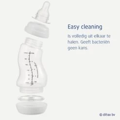 Difrax Babyfles 250 Ml Natural - Anti-Colic - Crèmewit - Duopack -Winkel voor babyproducten 1200x1200 1297