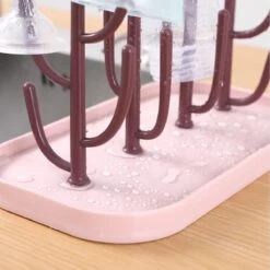 Merkloos Baby Flessen Droogrek - Afdruiprek Met Lekbak - Afwasrek - Baby Flesjes Droogrek - Flessenrek - Kraamcadeau - Baby Cadeau - Roze -Winkel voor babyproducten 1200x1200 1317